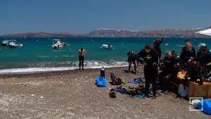 Caldera (Apothikes) Beach  - SANTORINI