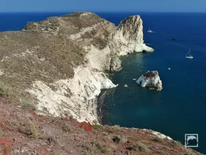 White (Aspri) Beach  - SANTORINI