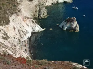 White (Aspri) Beach  - SANTORINI