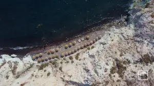 White (Aspri) Beach  - SANTORINI