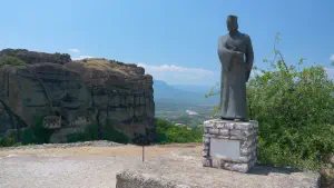 Papathymios Vlachavas Statue Meteora  - GREECE